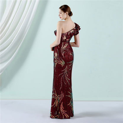 One Shoulder Formal Dress