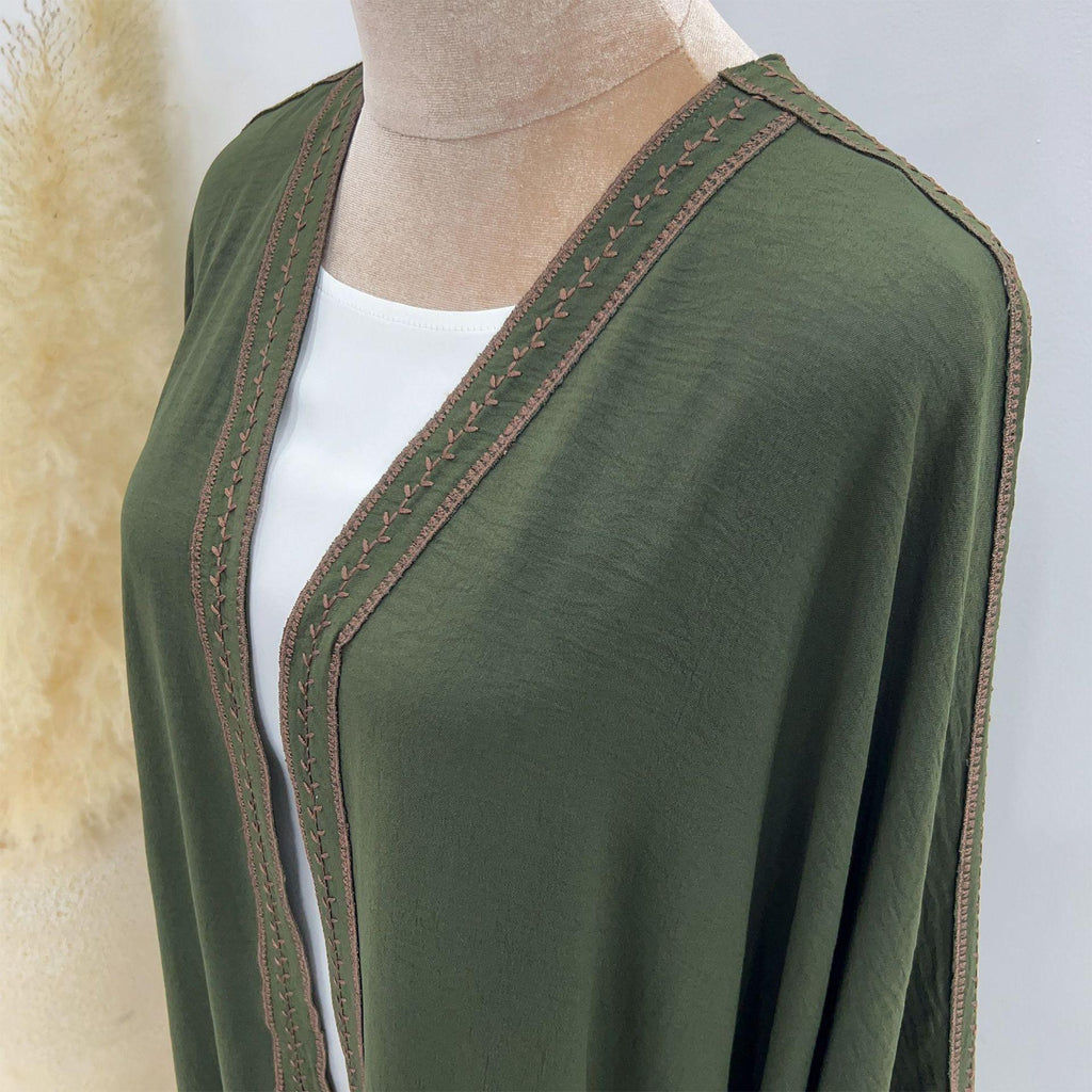 Embroidered Lace Dress Robe