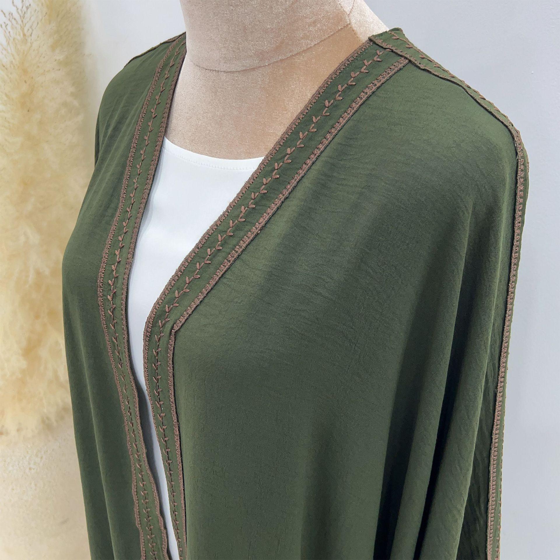 Embroidered Lace Dress Robe