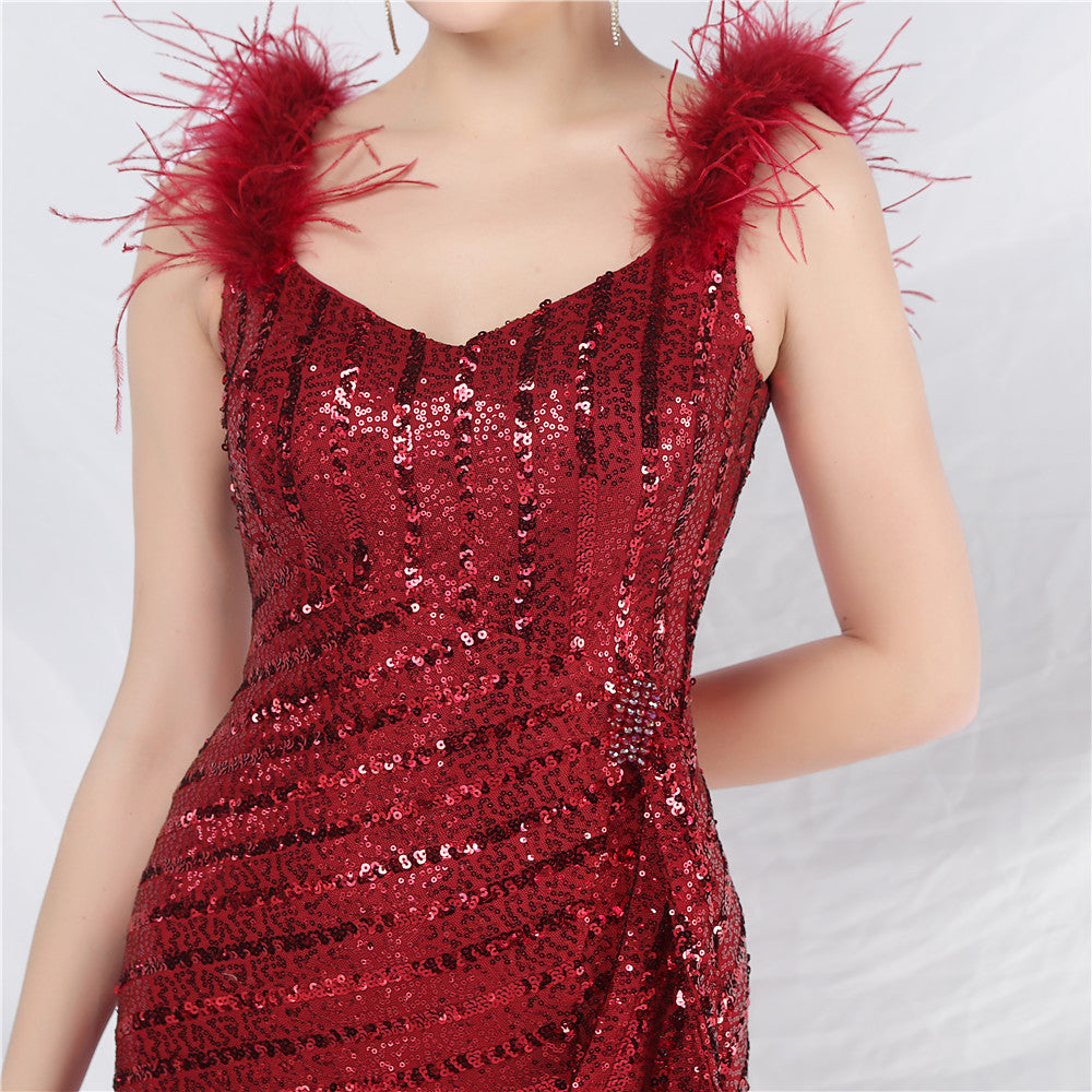 Side split formal dress