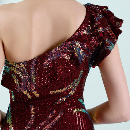 One Shoulder Formal Dress