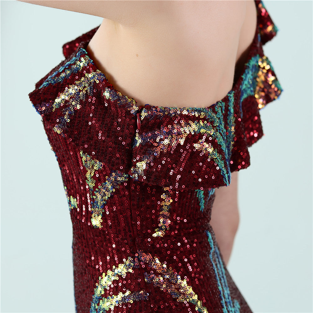 One Shoulder Formal Dress