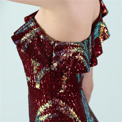 One Shoulder Formal Dress