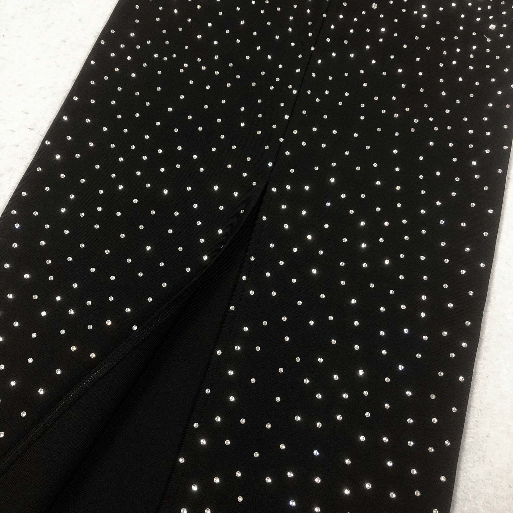 Crystal Velvet Singlet maxi dress in midnight black