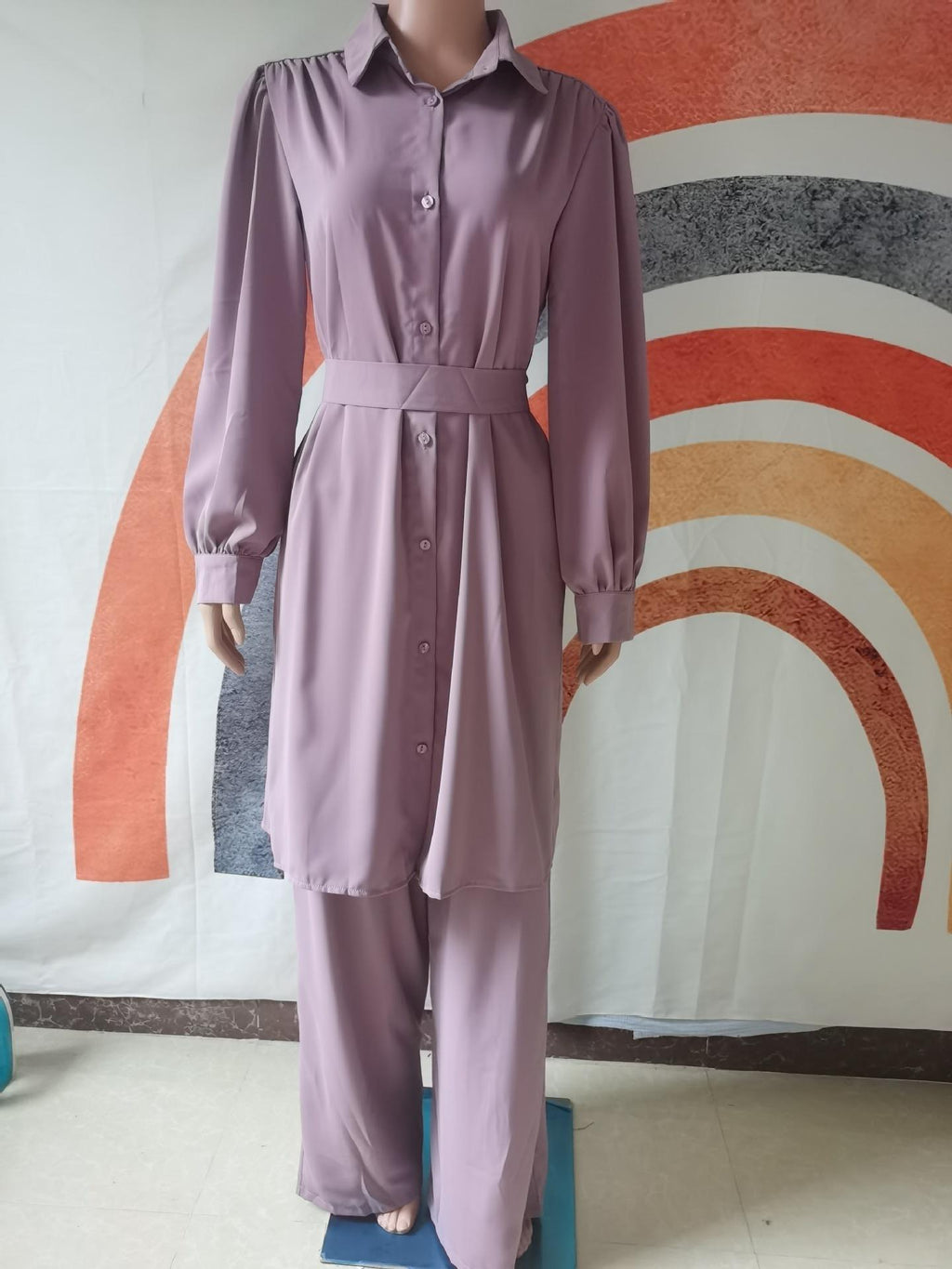 2pcs Set Long Sleeved Shirt and Pants