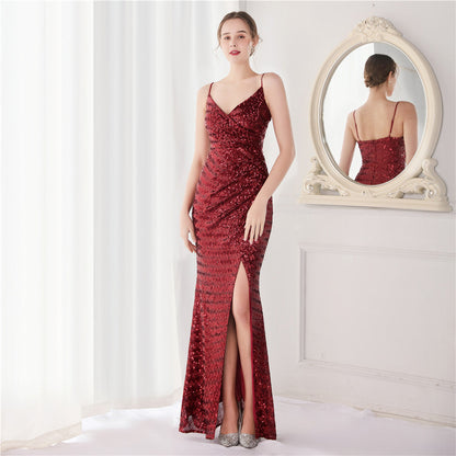 Sequin Fishtail Formal Dress