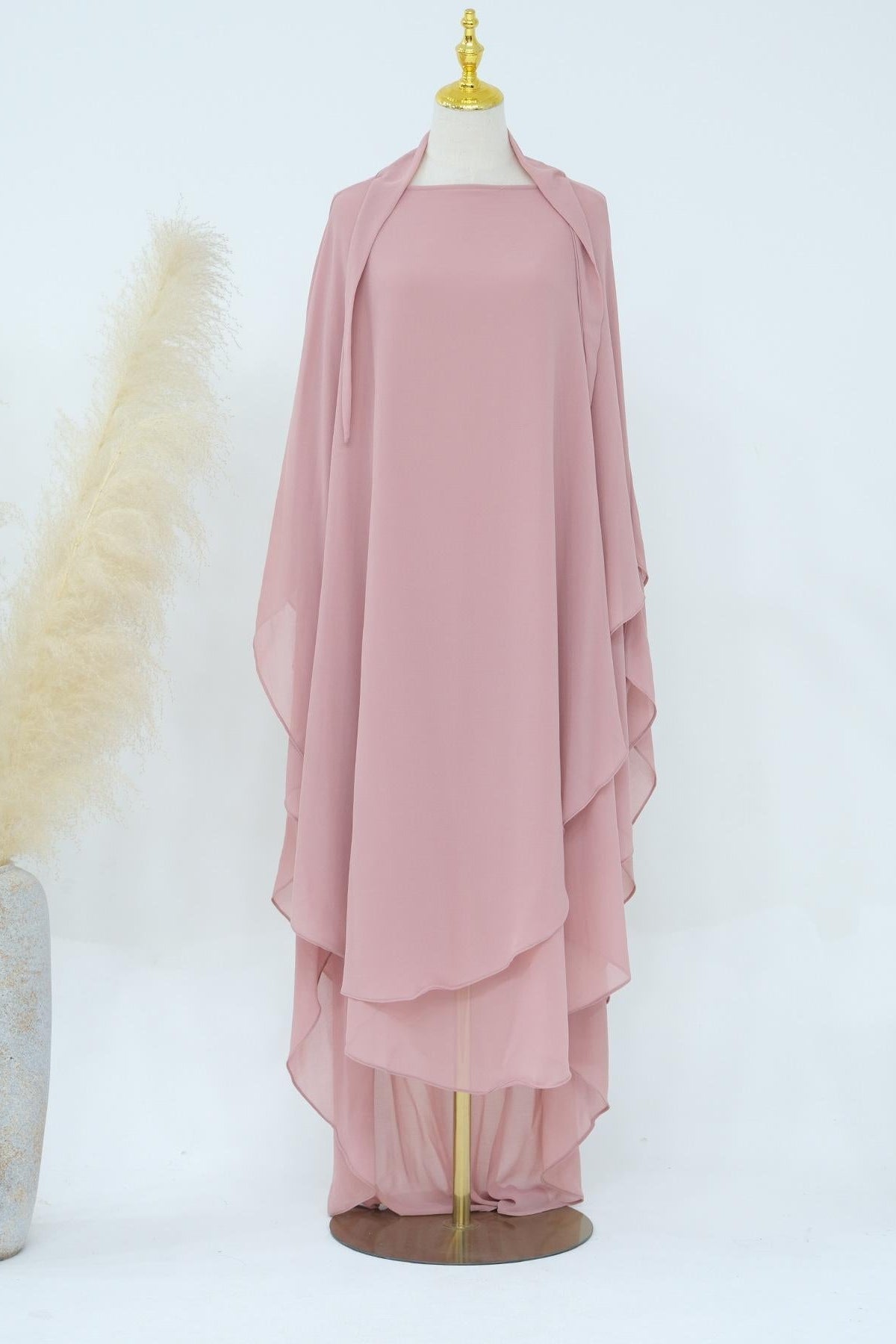 Double Layered Chiffon Large Swing Headscarf