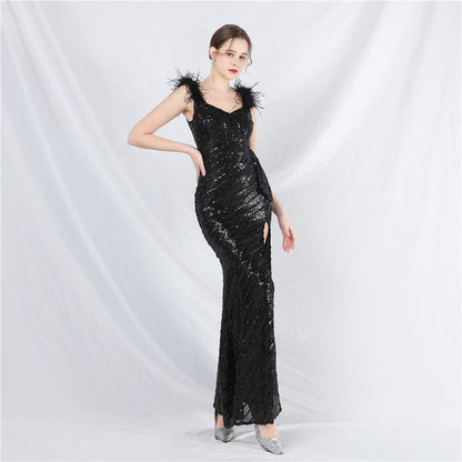 Side split formal dress