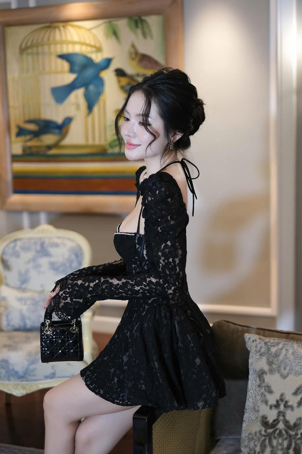 Valerie Lace Cortset Mini Dress