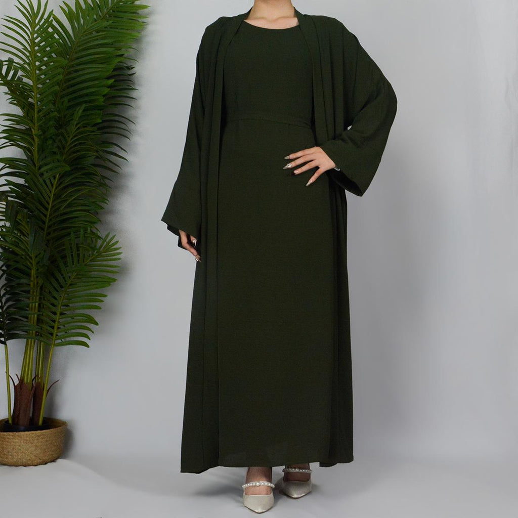 2PCS Set of Soft Robes with Lined Dresses