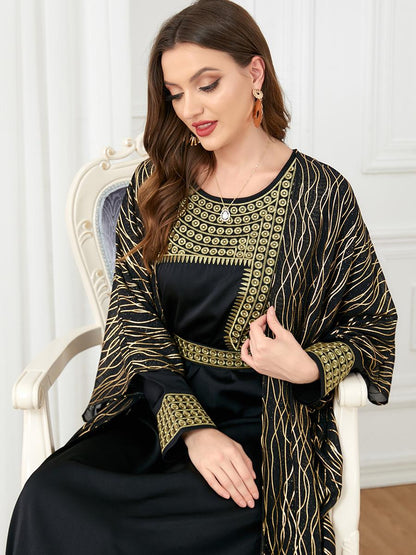 2pcs Inner Dress  with Cardigan