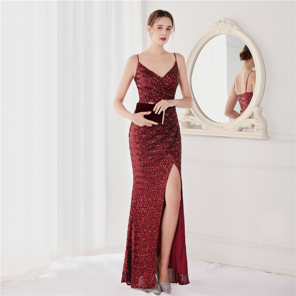 Sequin Fishtail Formal Dress