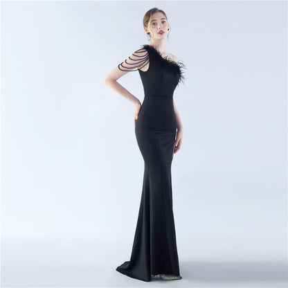 Exhibition and Wedding Evening Formal Gown