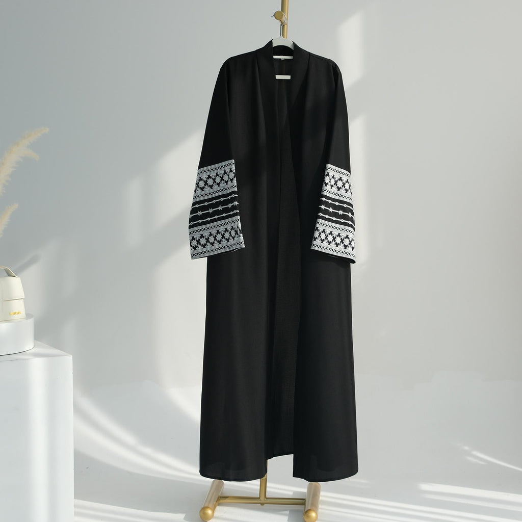 Embroidered Elegant Cardigan Robe