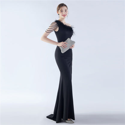 Exhibition and Wedding Evening Formal Gown