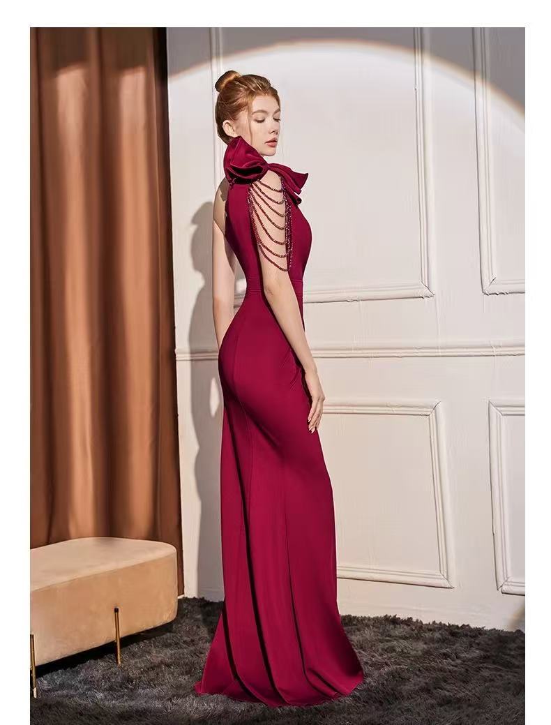 Crafted Flower With Beading Formal Dress