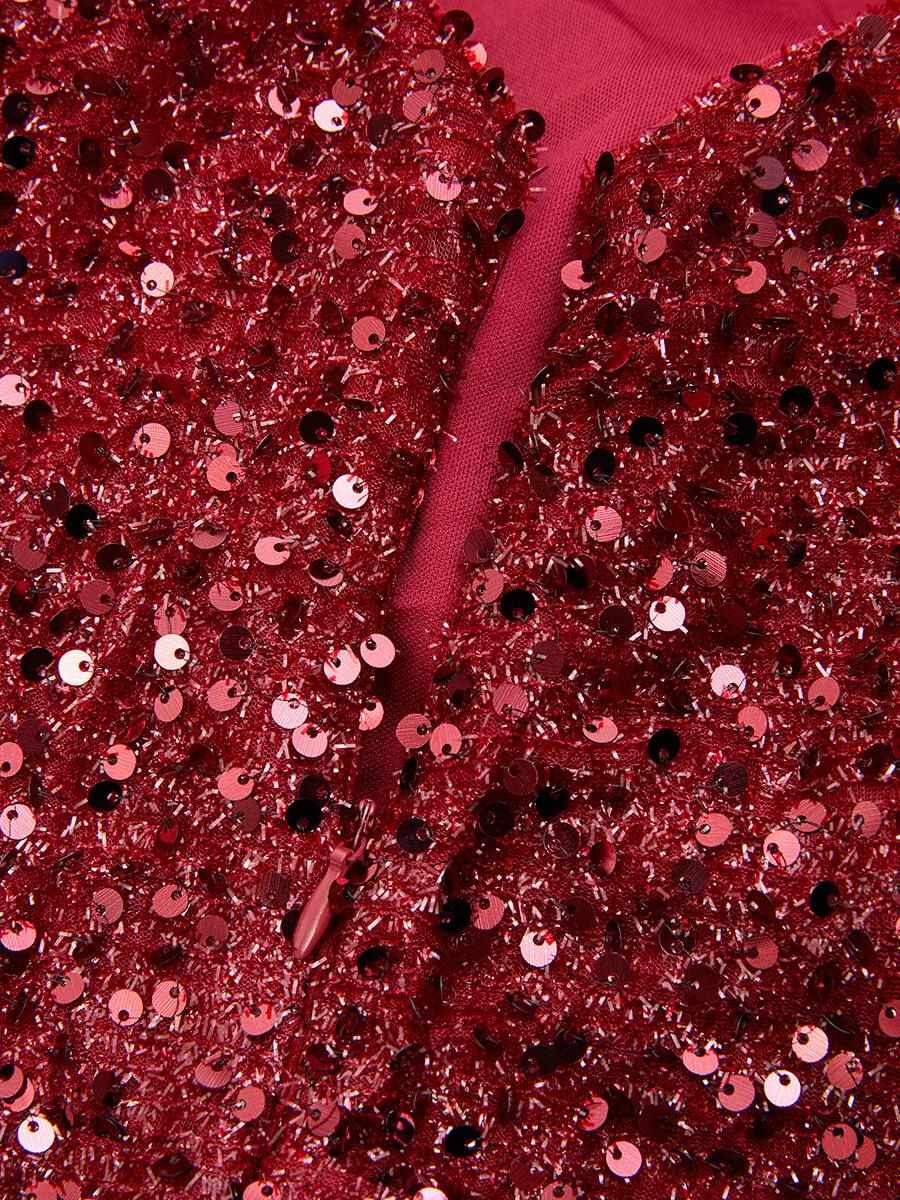 Crew Neck Mermaid Evening Dress