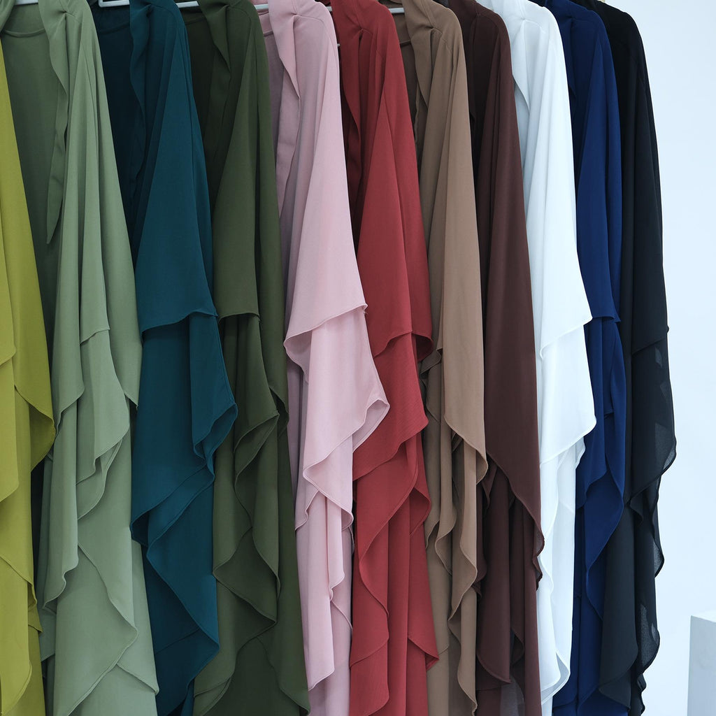 Double Layered Chiffon Large Swing Headscarf