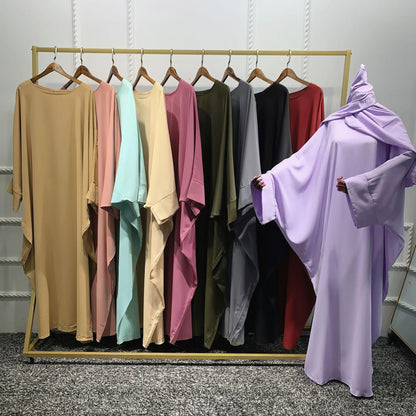 2pcs Set ROBE DRESS Hijab+ Abaya