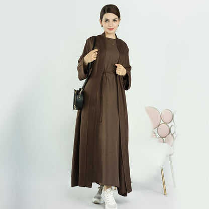 2pcs Set Cardigan+Inner Dress