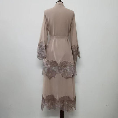 1pcs Lace Embroidery Double-Layer Cardigan