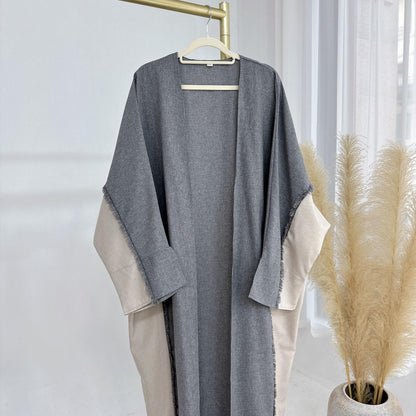 Stylish Patchwork Robe - Cardigan and Dress Style