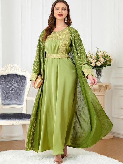 2pcs Inner Dress  with Cardigan