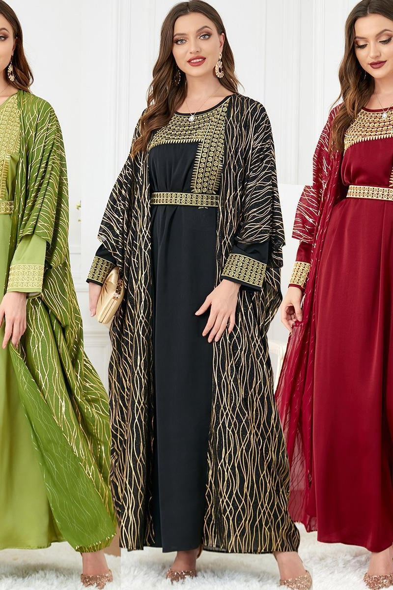 2pcs Inner Dress  with Cardigan