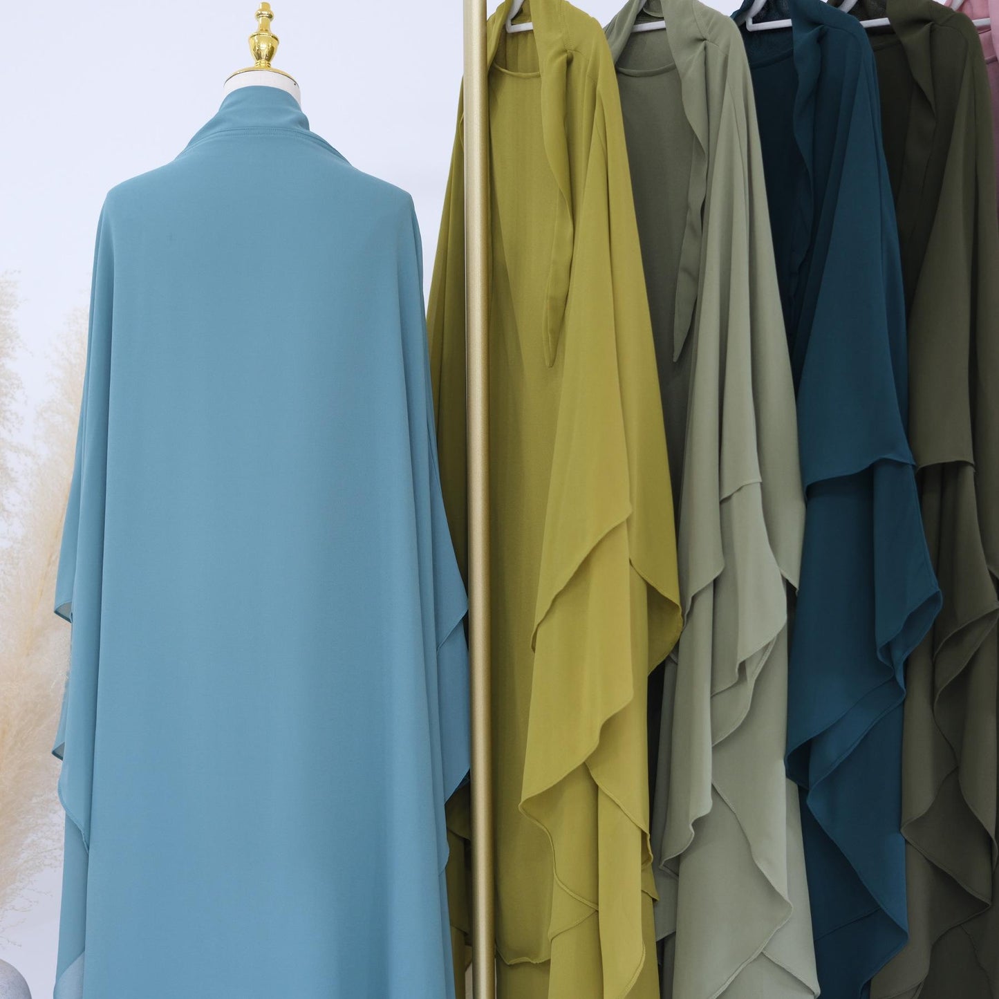Double Layered Chiffon Large Swing Headscarf