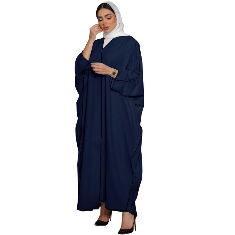 White Panelled Abaya Robe