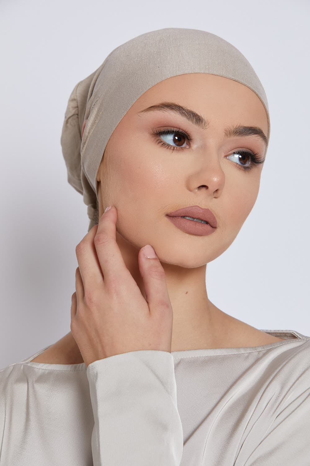Slit Tie Back Hijab Caps