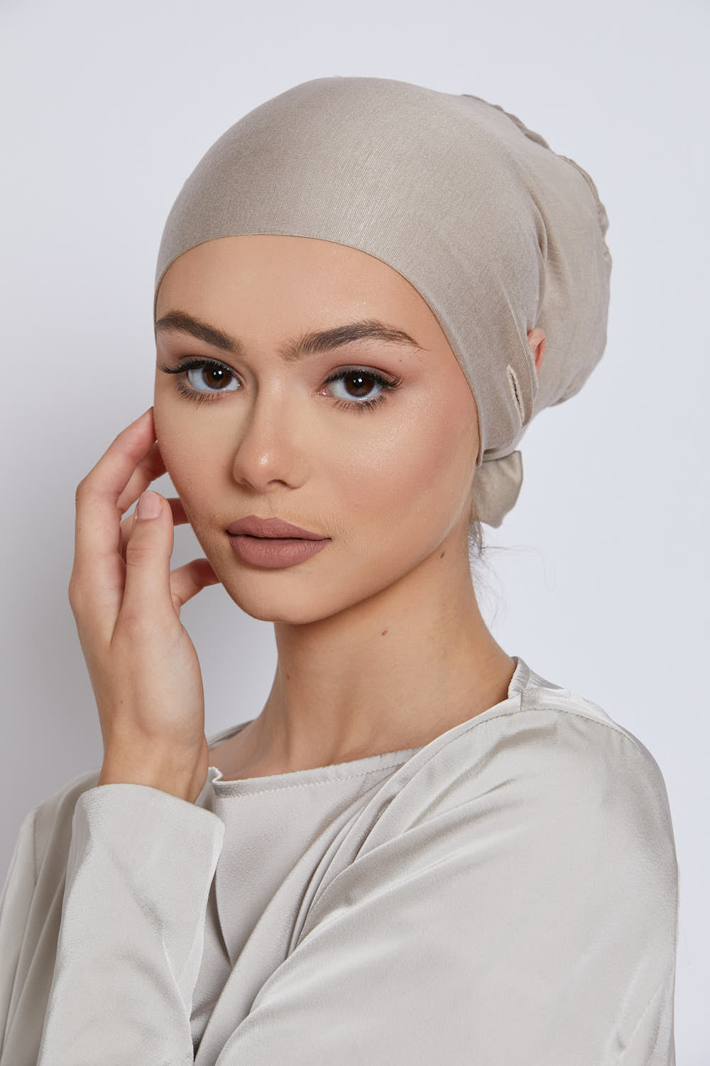 Slit Tie Back Hijab Caps