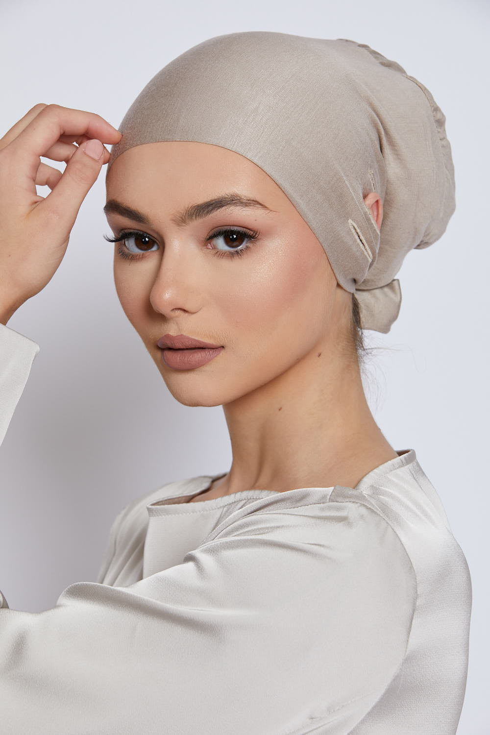 Slit Tie Back Hijab Caps