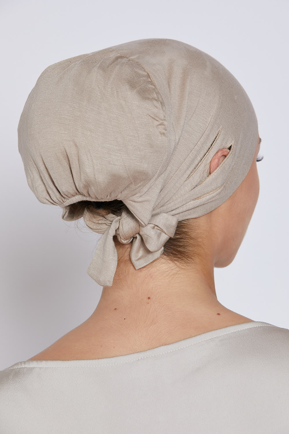 Slit Tie Back Hijab Caps