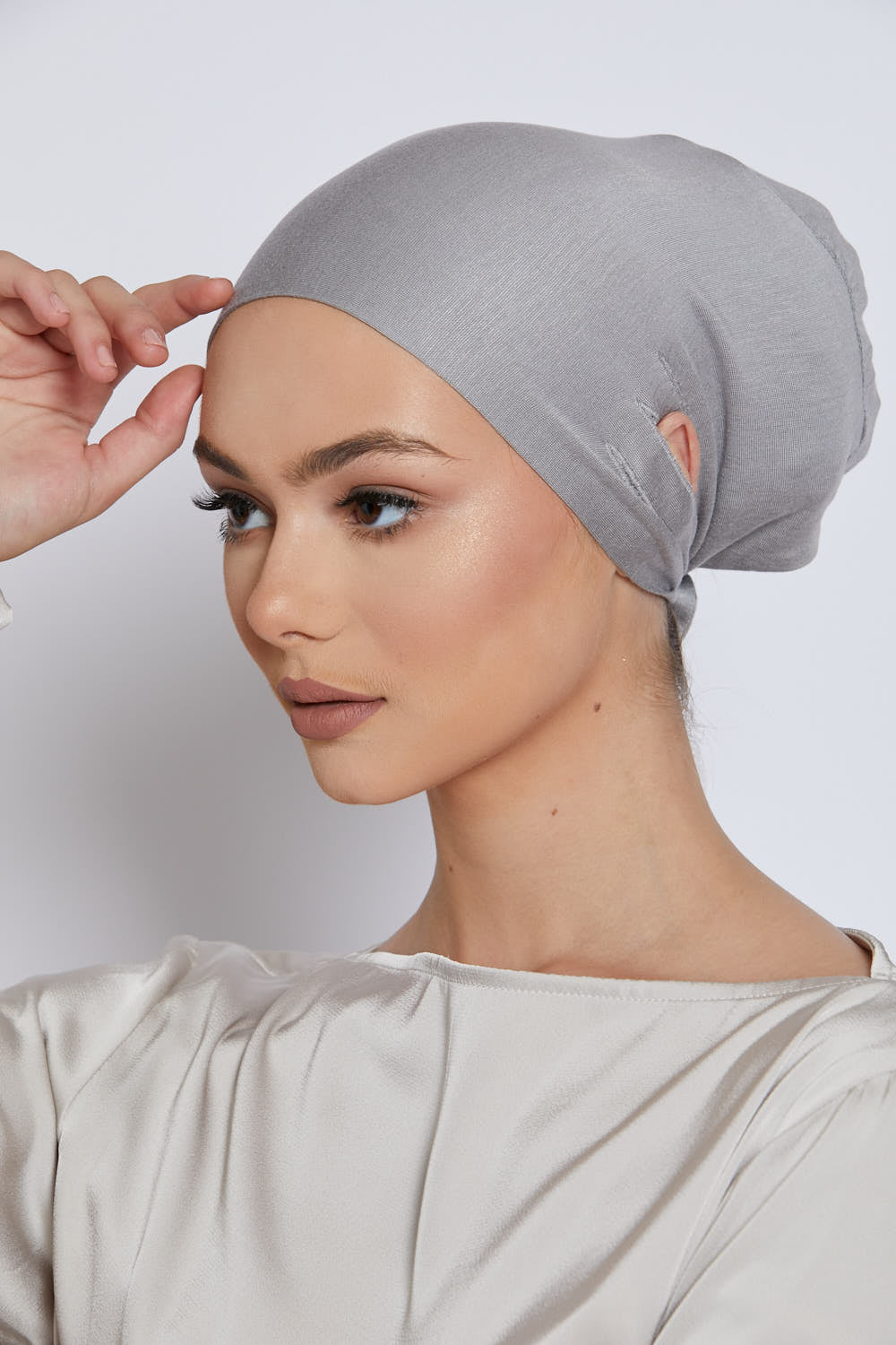 Slit Tie Back Hijab Caps