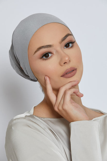 Slit Tie Back Hijab Caps