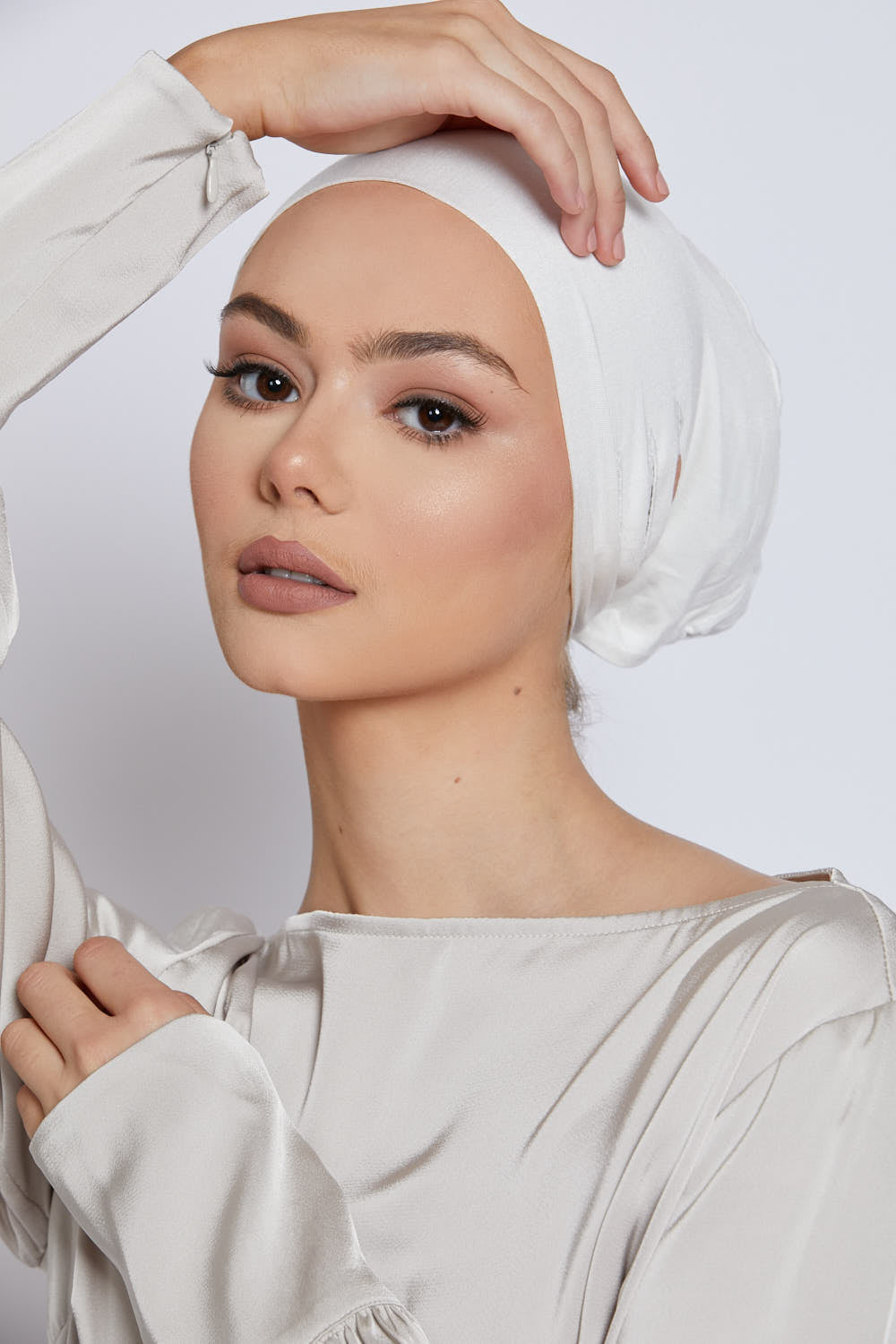 Slit Tie Back Hijab Caps