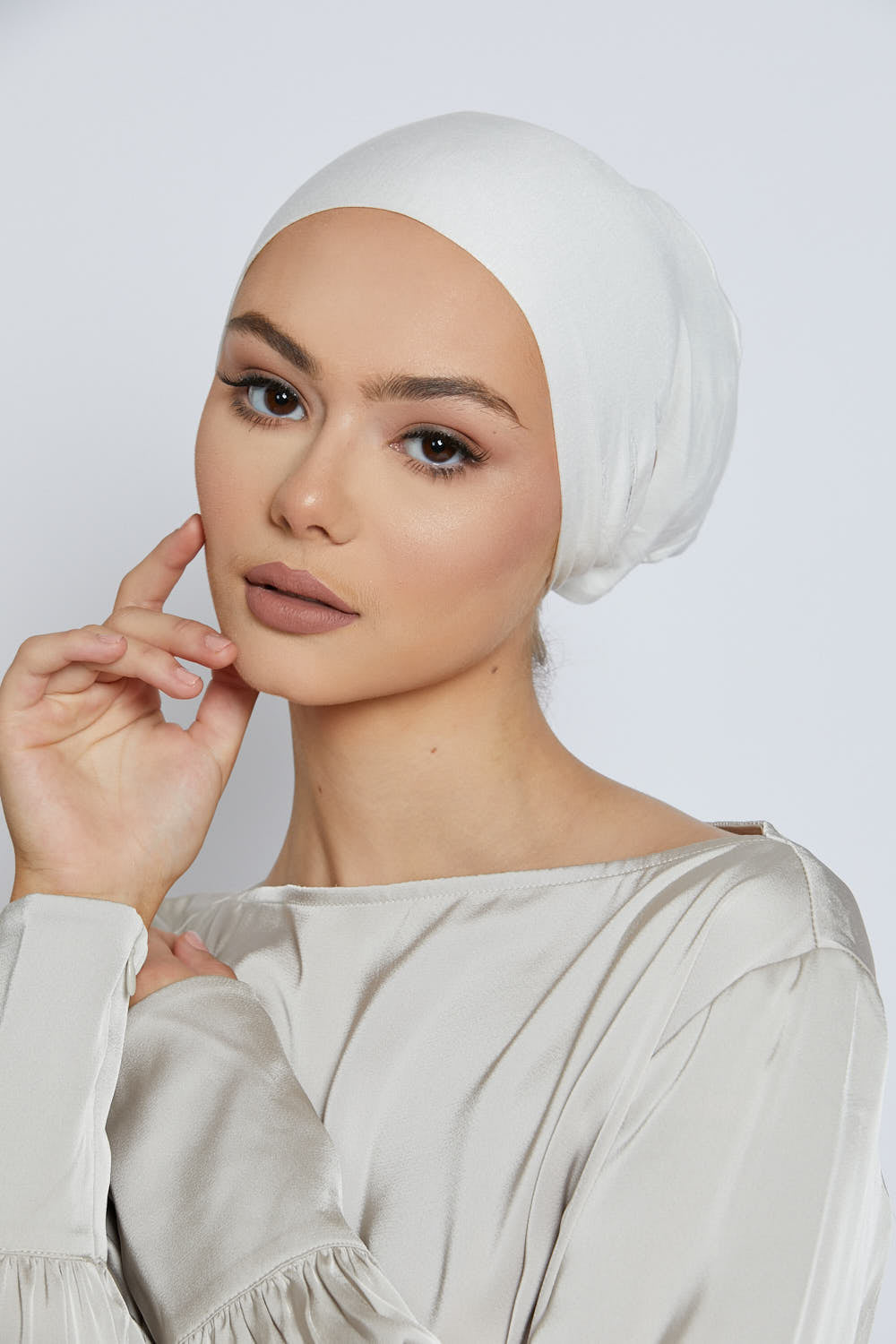 Slit Tie Back Hijab Caps