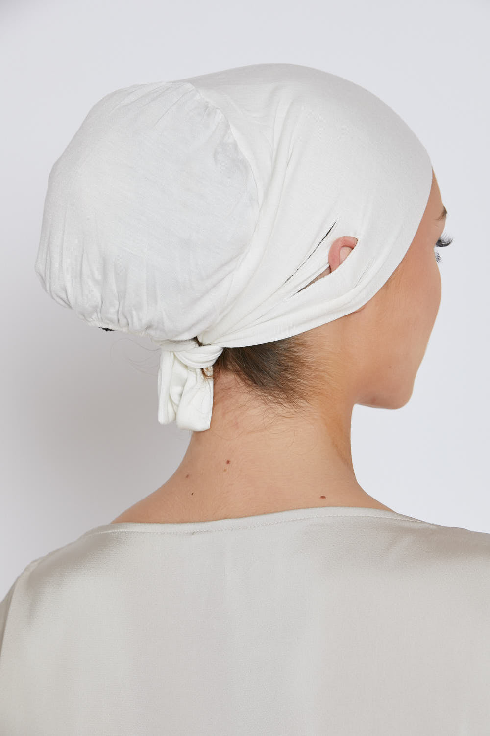 Slit Tie Back Hijab Caps