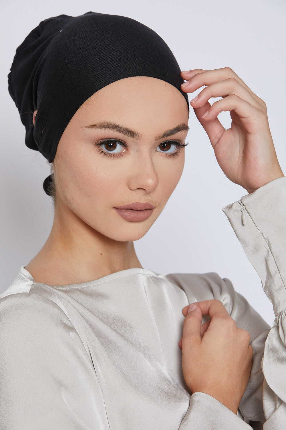 Slit Tie Back Hijab Caps