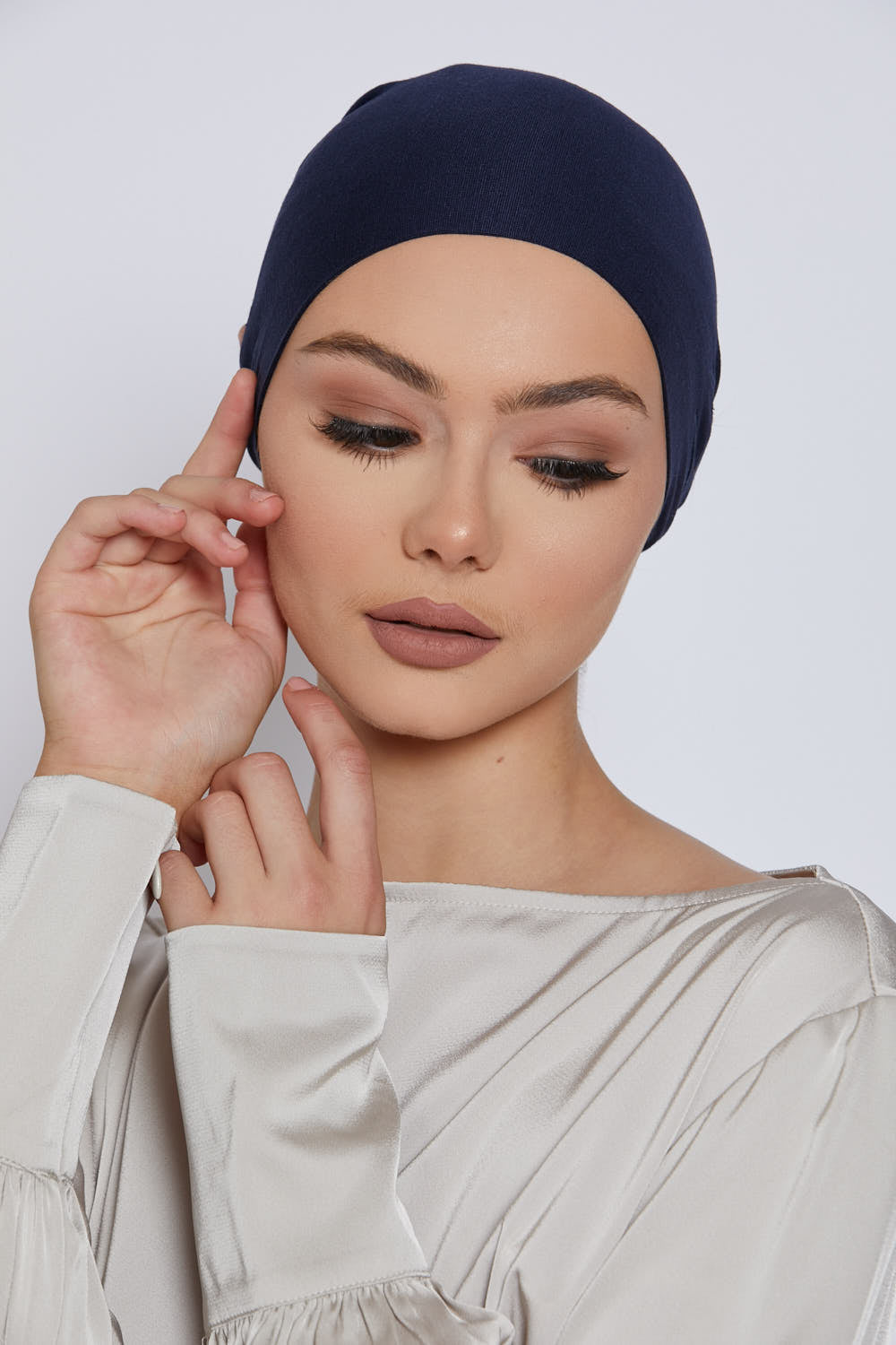 Slit Tie Back Hijab Caps