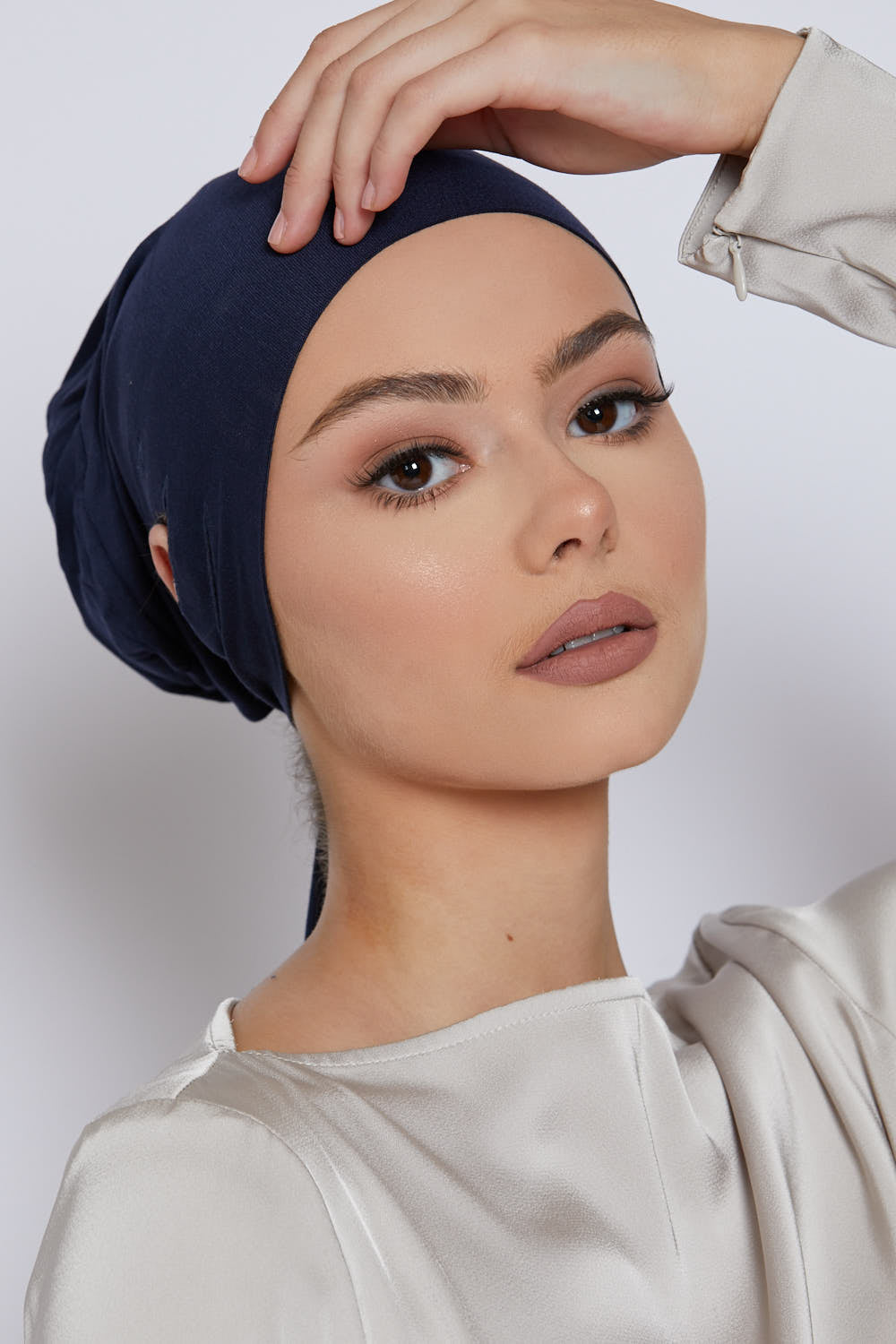 Slit Tie Back Hijab Caps