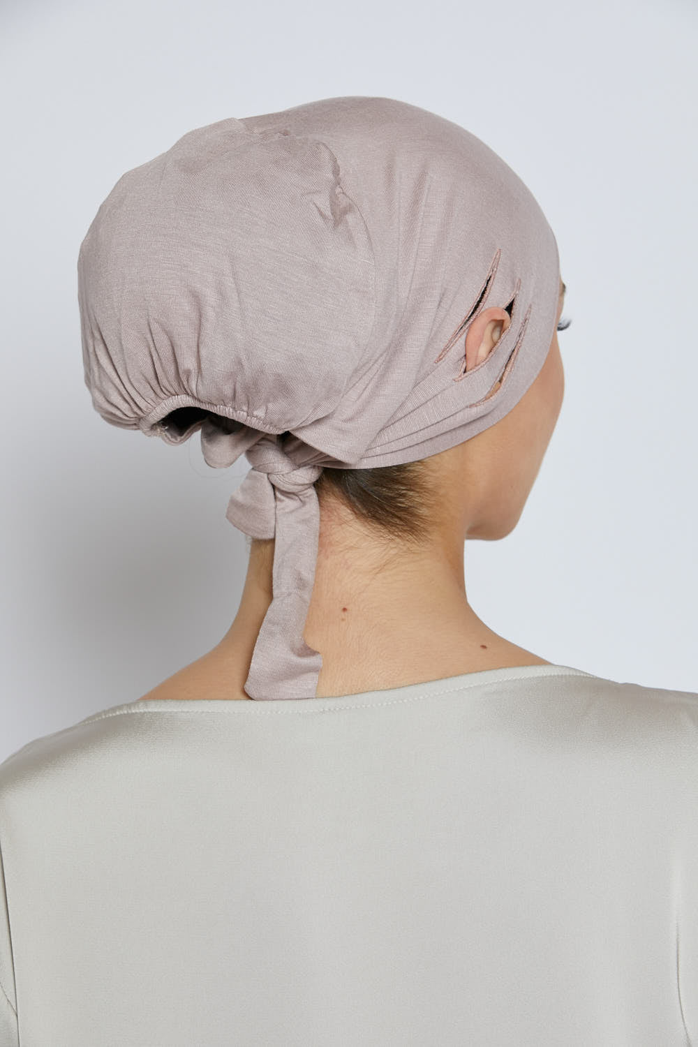 Slit Tie Back Hijab Caps