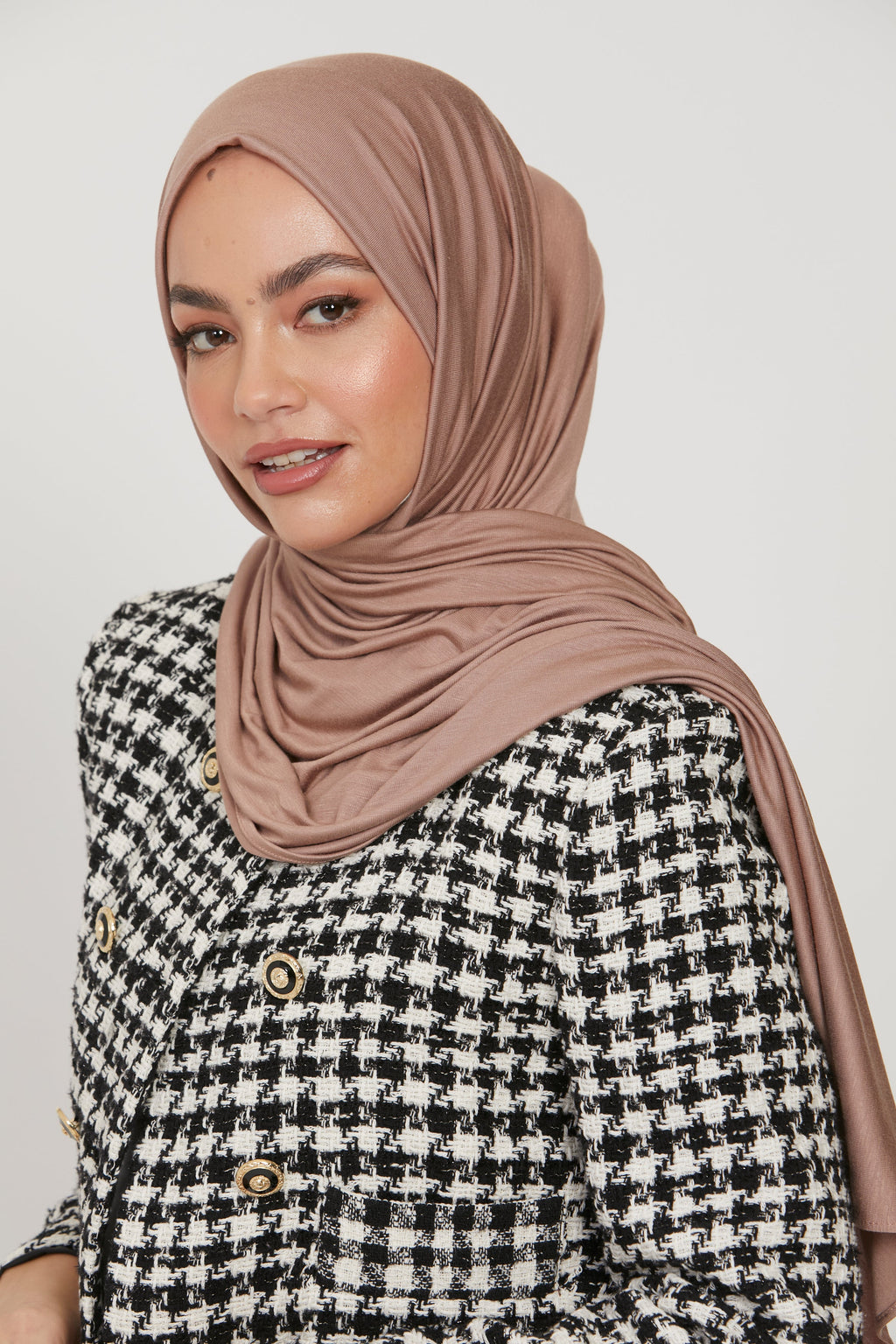 Premium Jersey Hijab - Dusty Taupe