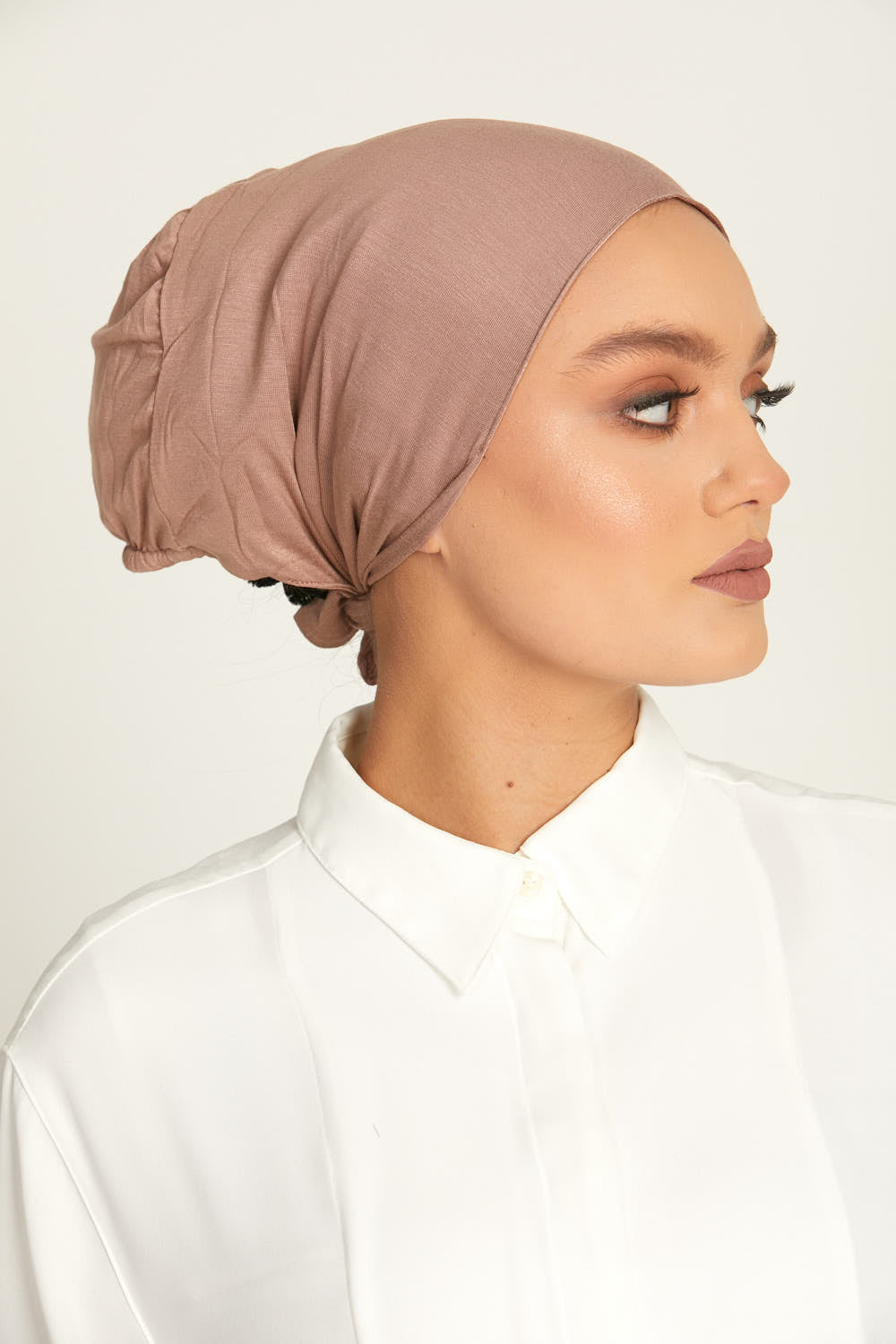 Premium Satin Lined Tie Back Hijab Caps
