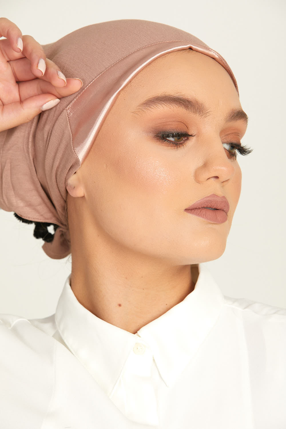 Premium Satin Lined Tie Back Hijab Caps