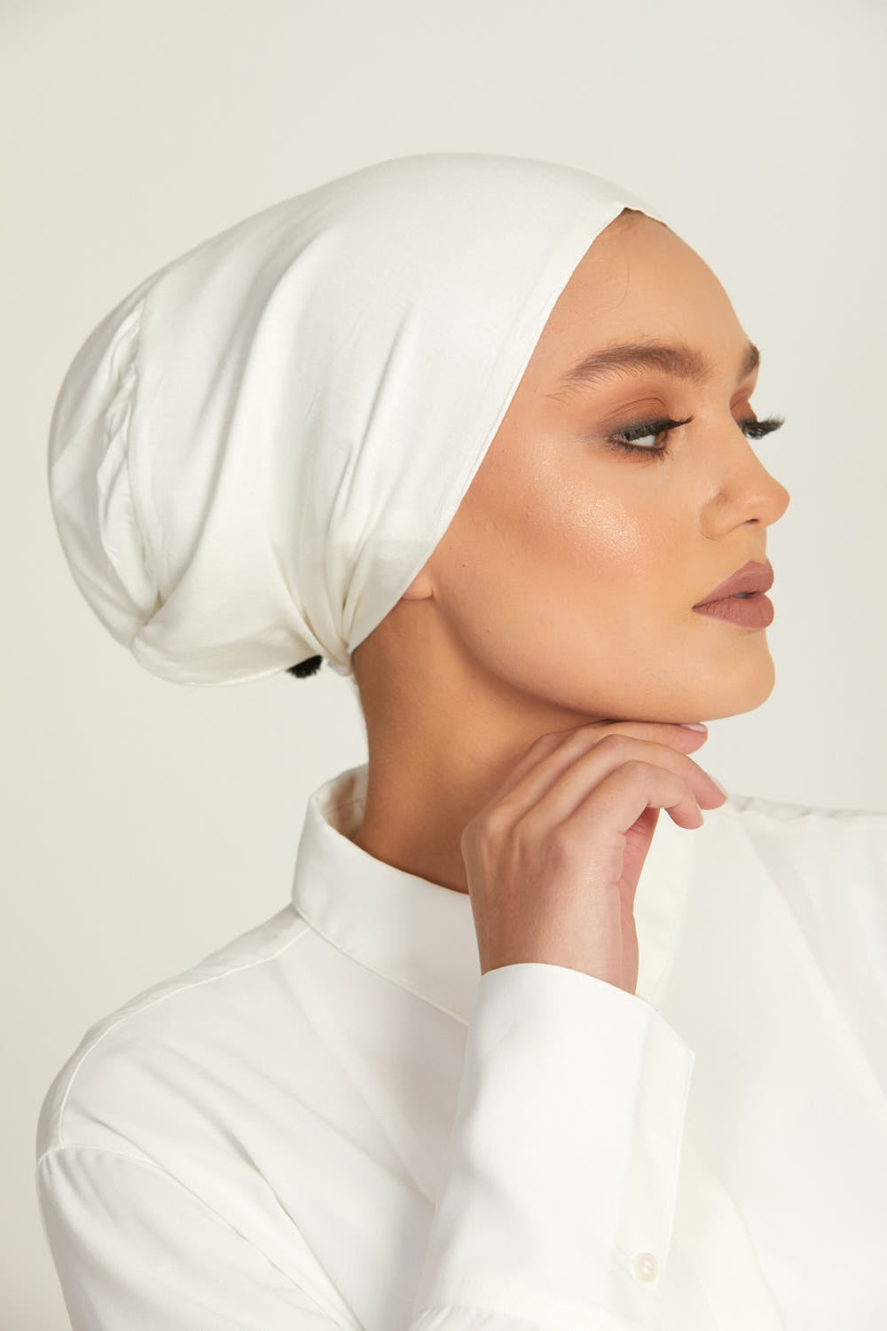 Premium Satin Lined Tie Back Hijab Caps