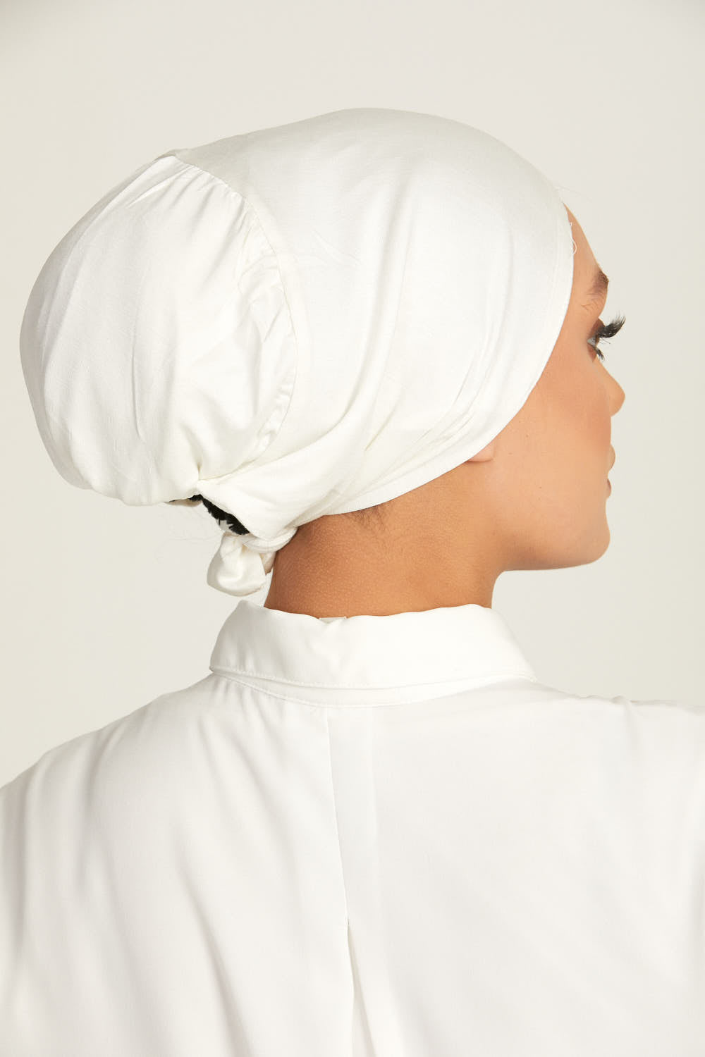Premium Satin Lined Tie Back Hijab Caps