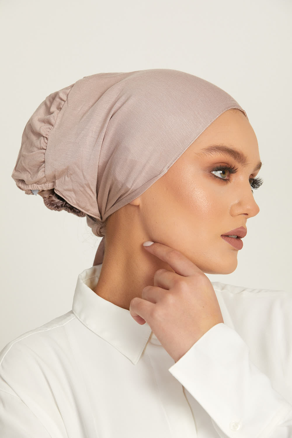 Premium Satin Lined Tie Back Hijab Caps