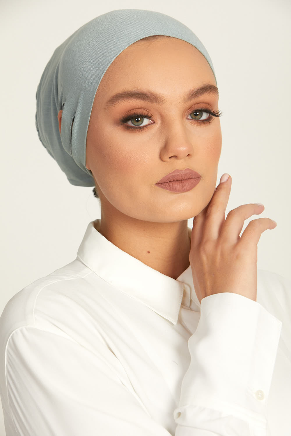 Slit Tie Back Hijab Caps